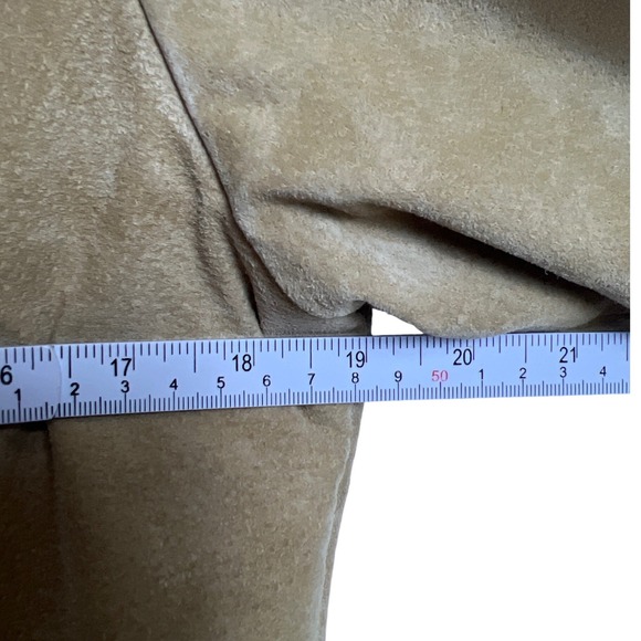 VTG Wilsons Leather Maxima Suede Shearling Lined Sherpa Coat Tan Women's M Heavy - Picture 2 of 11